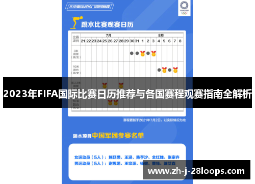 2023年FIFA国际比赛日历推荐与各国赛程观赛指南全解析 2023年FIFA国际比赛日历推荐与各国赛程观赛指南全解析